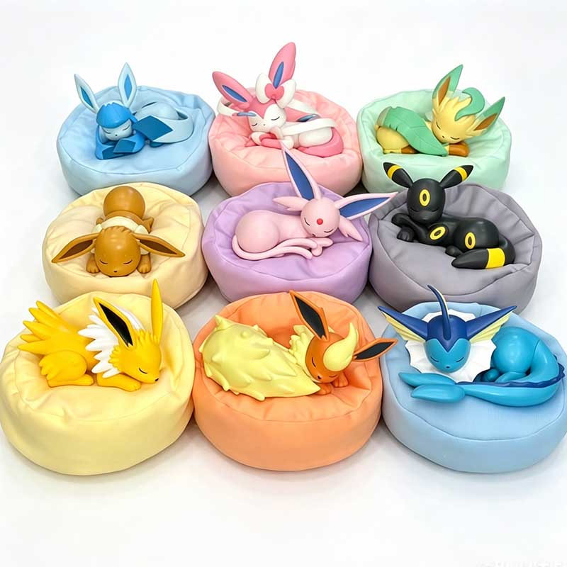 Pokemon Anime Merchandise - 9 stks Anime Pokémon Eevee Figuur