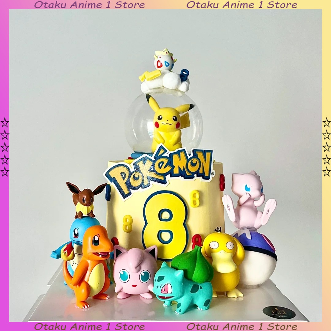 Pokemon Anime Merchandise - 13 STKS/SET Pikachu Cake Topper Decoratie