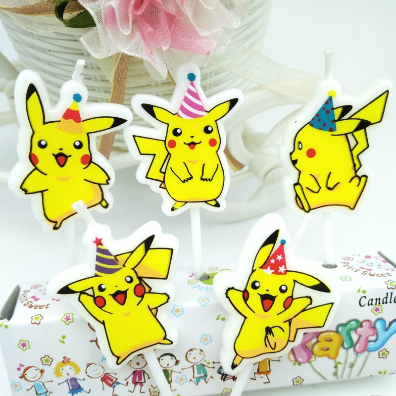 5 stks/partij Pokemon Verjaard - Pokemon Anime Merchandise recensie en prijs